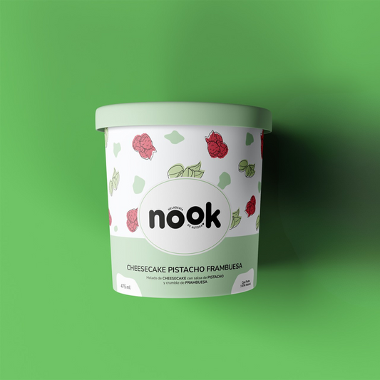 Pote Cheesecake Pistacho Frambuesa 475 ml