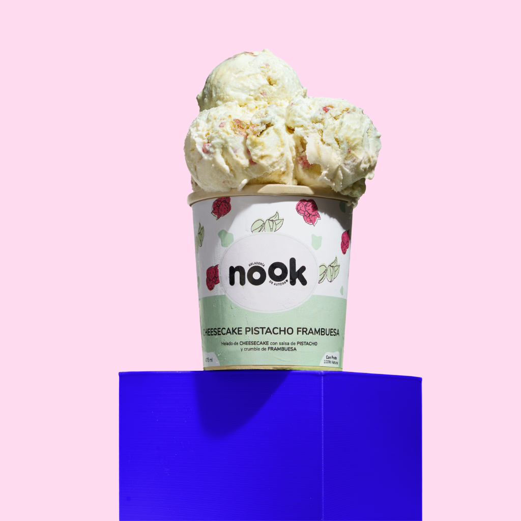 Pote Cheesecake Pistacho Frambuesa 475 ml