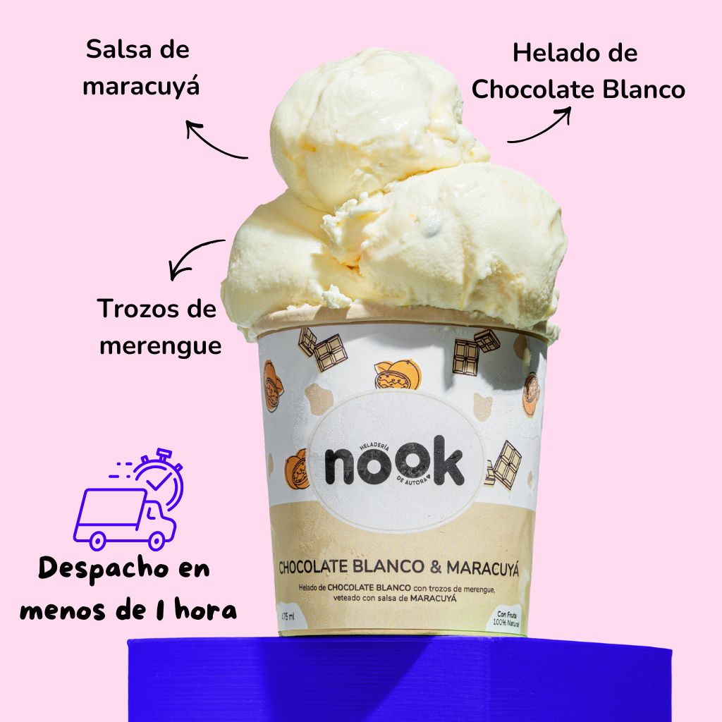 Chocolate Blanco & Maracuya 475 ml