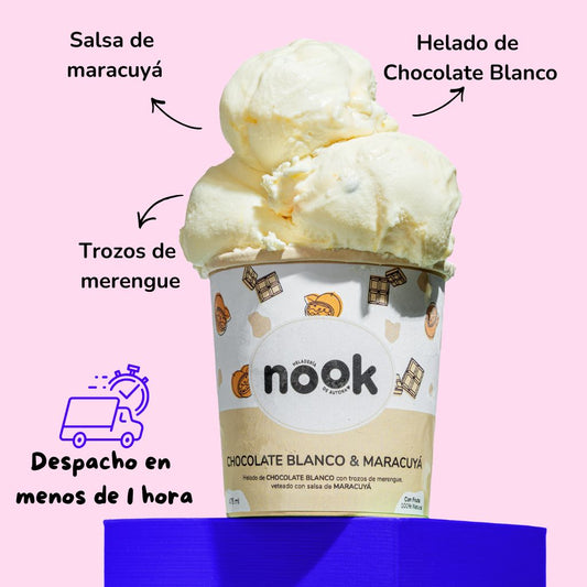 Pote Chocolate Blanco & Maracuya 475 ml