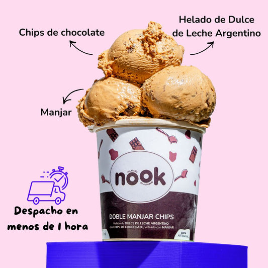 Pote Doble Manjar Chips 475 ml
