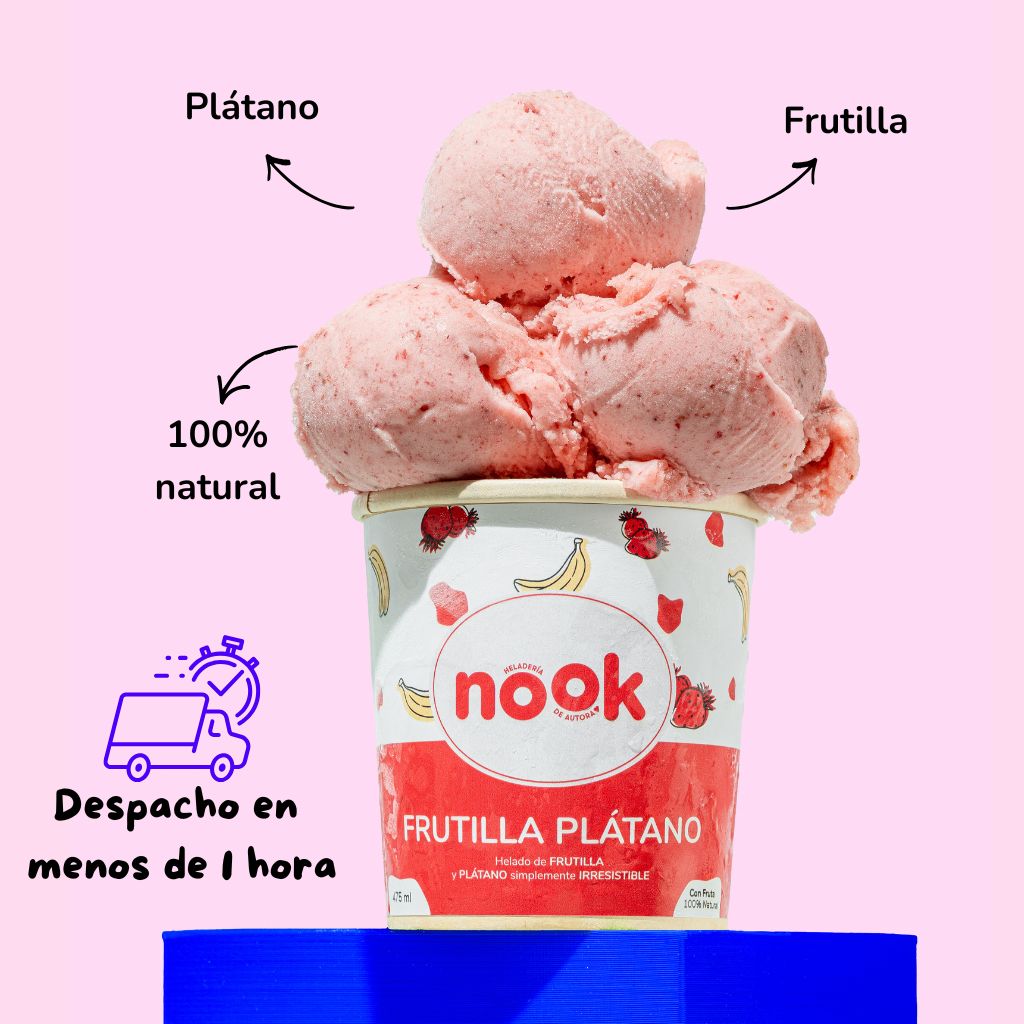 Pote Frutilla Plátano 475 ml