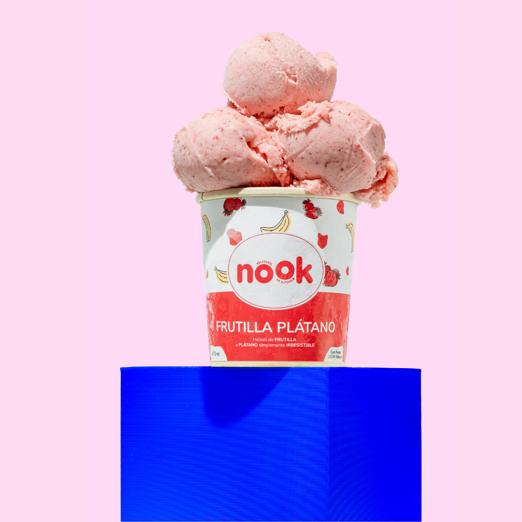 Pote Frutilla Plátano 475 ml